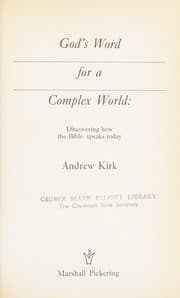Tapa de God's word for a complex world