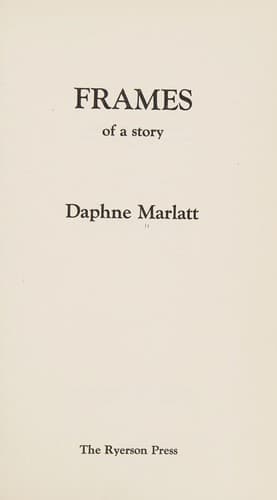 Tapa de Frames of a story