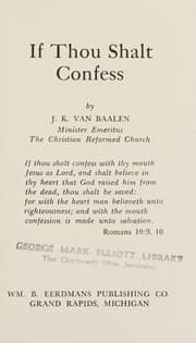 Tapa de If thou shalt confess