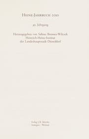 Tapa de Heine-Jahrbuch 2010