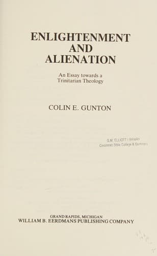 Tapa de Enlightenment and alienation