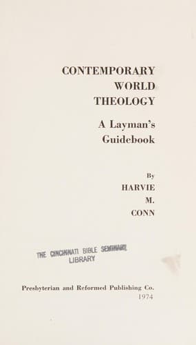 Tapa de Contemporary world theology