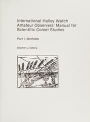 Tapa de International Halley watch amateur observers' manual for scientific comet studies