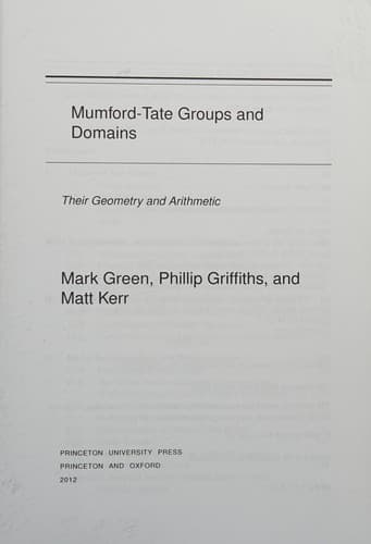Tapa de Mumford-Tate groups and domains