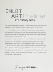 Tapa de Inuit art from cape dorset coloring book cb101