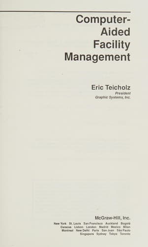 Tapa de Computer-aided facility management