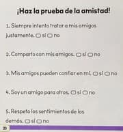 Tapa de La amistad