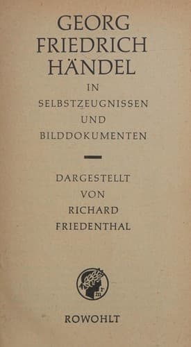 Tapa de Georg Friedrich Händel