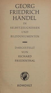 Tapa de Georg Friedrich Händel