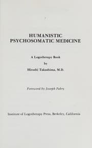 Tapa de Humanistic psychosomatic medicine