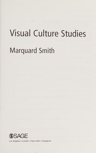 Tapa de Visual Culture Studies