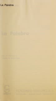 Tapa de La palabra