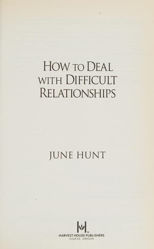 Tapa de How to deal with difficult relationships