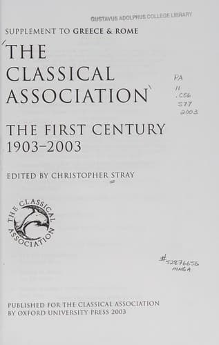Tapa de The Classical Association