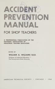 Tapa de Accident prevention manual for shop teachers