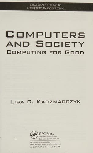 Tapa de Computers and society
