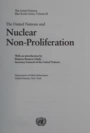 Tapa de The United Nations and nuclear non-proliferation