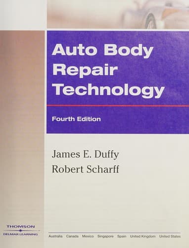 Tapa de Auto body repair technology