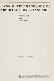 Tapa de VNR metric handbook of architectural standards