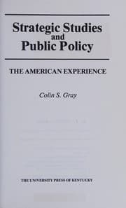 Tapa de Strategic studies and public policy