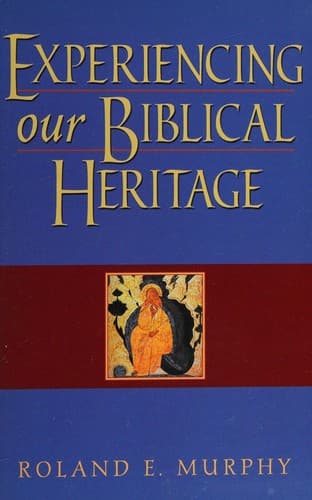 Tapa de Experiencing our biblical heritage