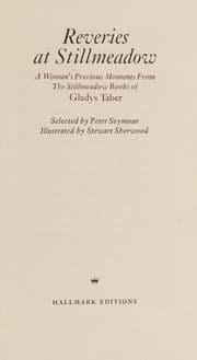 Tapa de Reveries at Stillmeadow; a woman's precious moments from the Stillmeadow books of Gladys Taber