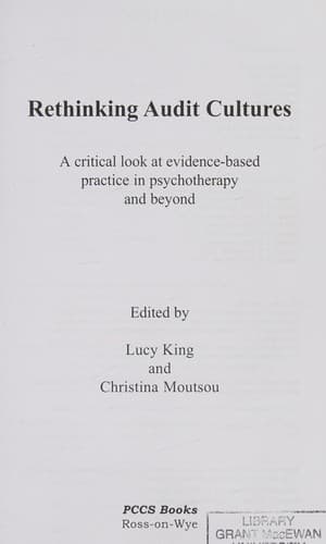 Tapa de Rethinking Audit Cultures