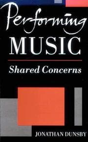 Tapa de Performing music