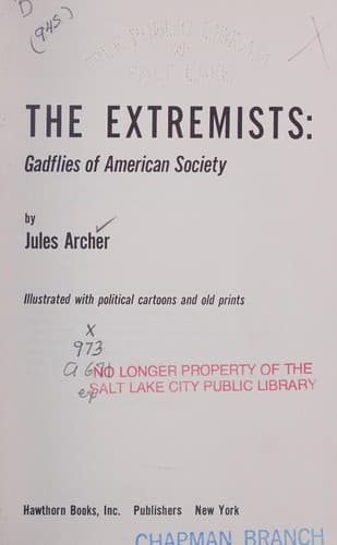 Tapa de The extremists