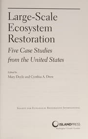 Tapa de Large-scale ecosystem restoration