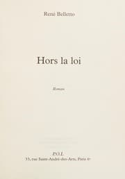 Tapa de Hors la loi