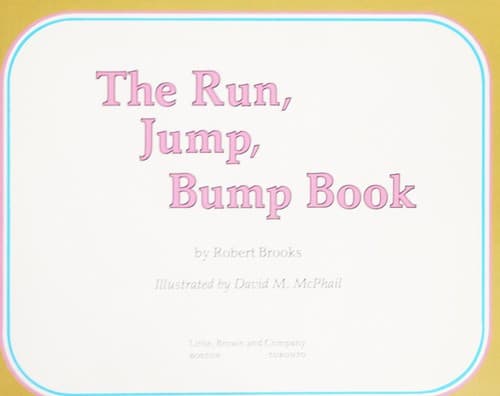 Tapa de The run, jump, bump book