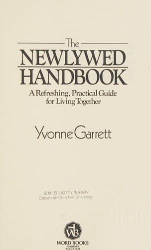 Tapa de The newlywed handbook