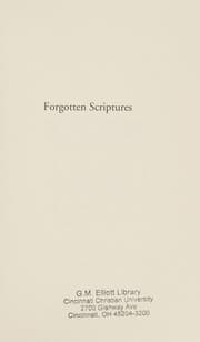 Tapa de Forgotten scriptures