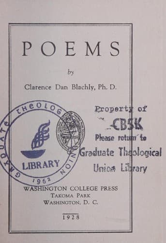 Tapa de Poems