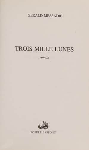 Tapa de Trois mille lunes