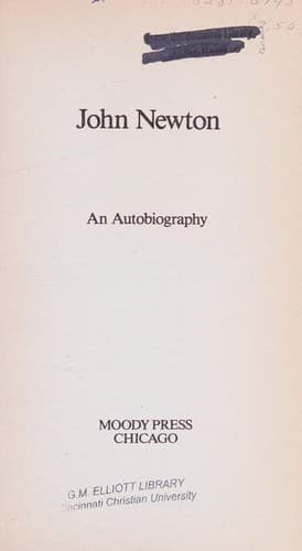 Tapa de John Newton