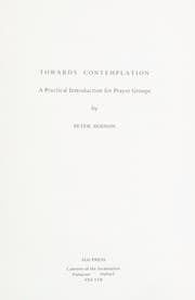 Tapa de Towards contemplation