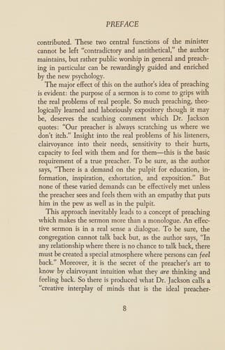Tapa de A psychology for preaching