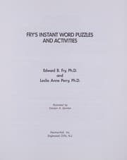 Tapa de Fry's instant word puzzles and activities
