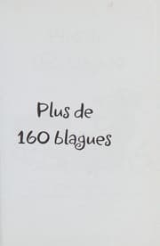 Tapa de Plus de 160 blagues en poche