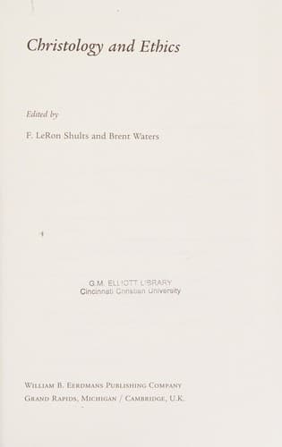 Tapa de Christology and ethics