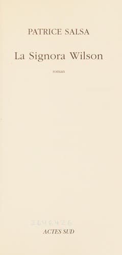 Tapa de La signora Wilson
