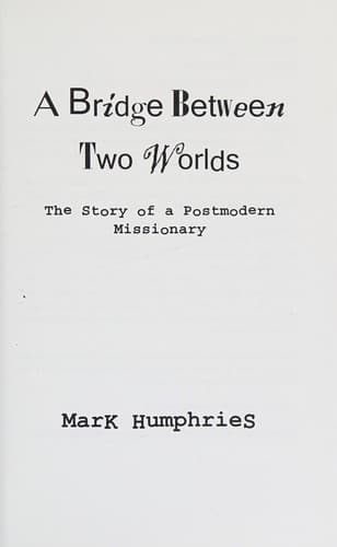 Tapa de A bridge between two worlds