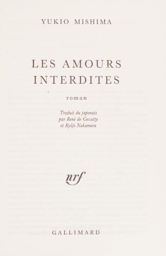 Tapa de Les amours interdites