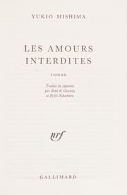 Tapa de Les amours interdites