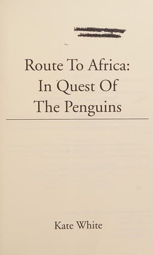 Tapa de Route to Africa