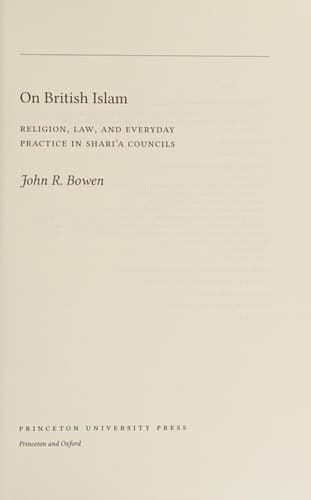 Tapa de On British Islam