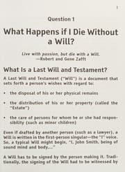 Tapa de 20 questions to ask about wills & estates