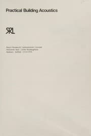 Tapa de Practical building acoustics